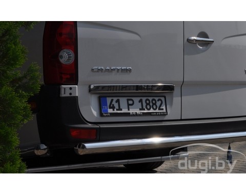 Накладка над номером (нерж.) для Crafter.